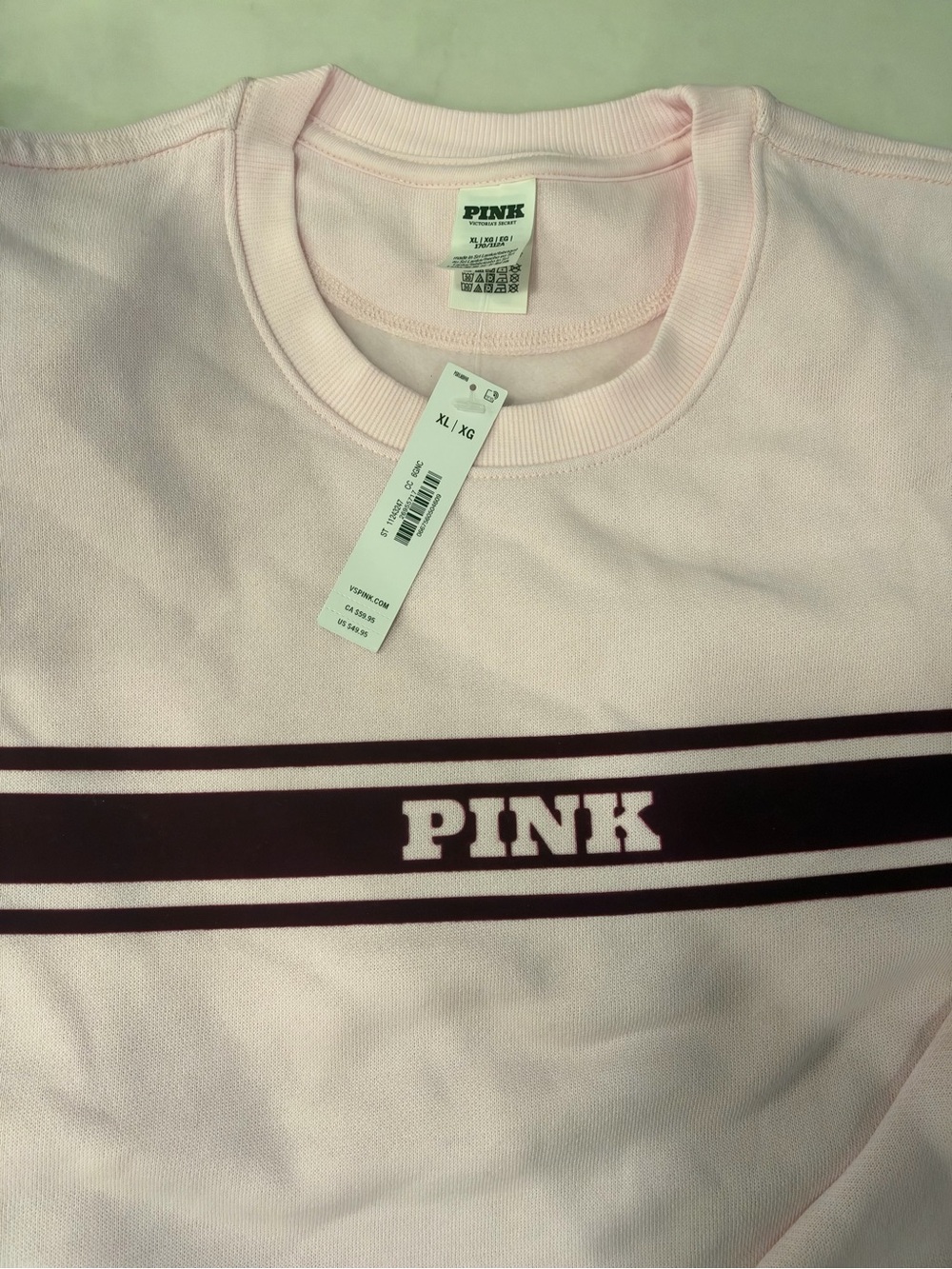 4 PINK XL Victoria's Secret Crewneck Sweatshirts & Hoodie brand new smoke free - Picture 2 of 8